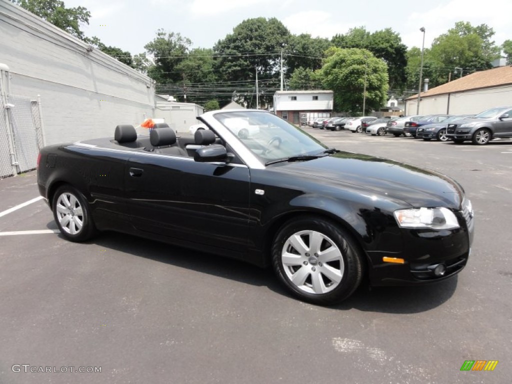 Brilliant Black 2008 Audi A4 2.0T quattro Cabriolet Exterior Photo #50412682