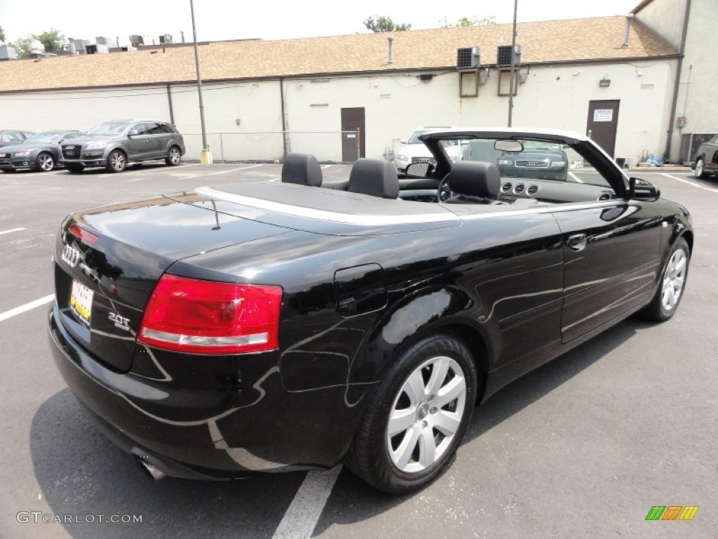 2008 A4 2.0T quattro Cabriolet - Brilliant Black / Black photo #8