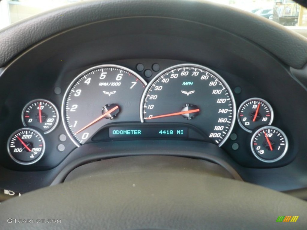 2010 Chevrolet Corvette Coupe Gauges Photo #50412805