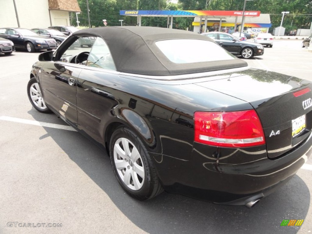 2008 A4 2.0T quattro Cabriolet - Brilliant Black / Black photo #40