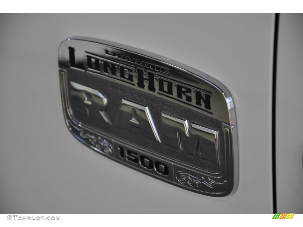 2011 Ram 1500 Laramie Longhorn Crew Cab 4x4 - Bright White / Dark Slate Gray/Russet Brown photo #5
