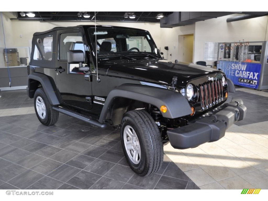 2011 Wrangler Sport 4x4 - Black / Black photo #4