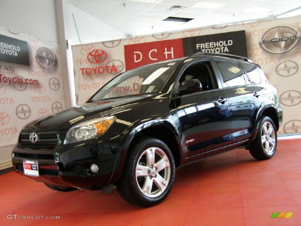 2008 RAV4 Sport 4WD - Black / Dark Charcoal photo #1