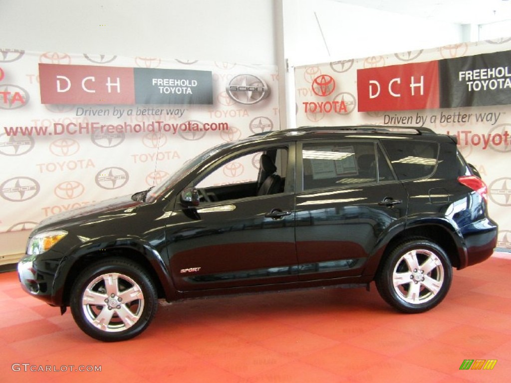 2008 RAV4 Sport 4WD - Black / Dark Charcoal photo #4