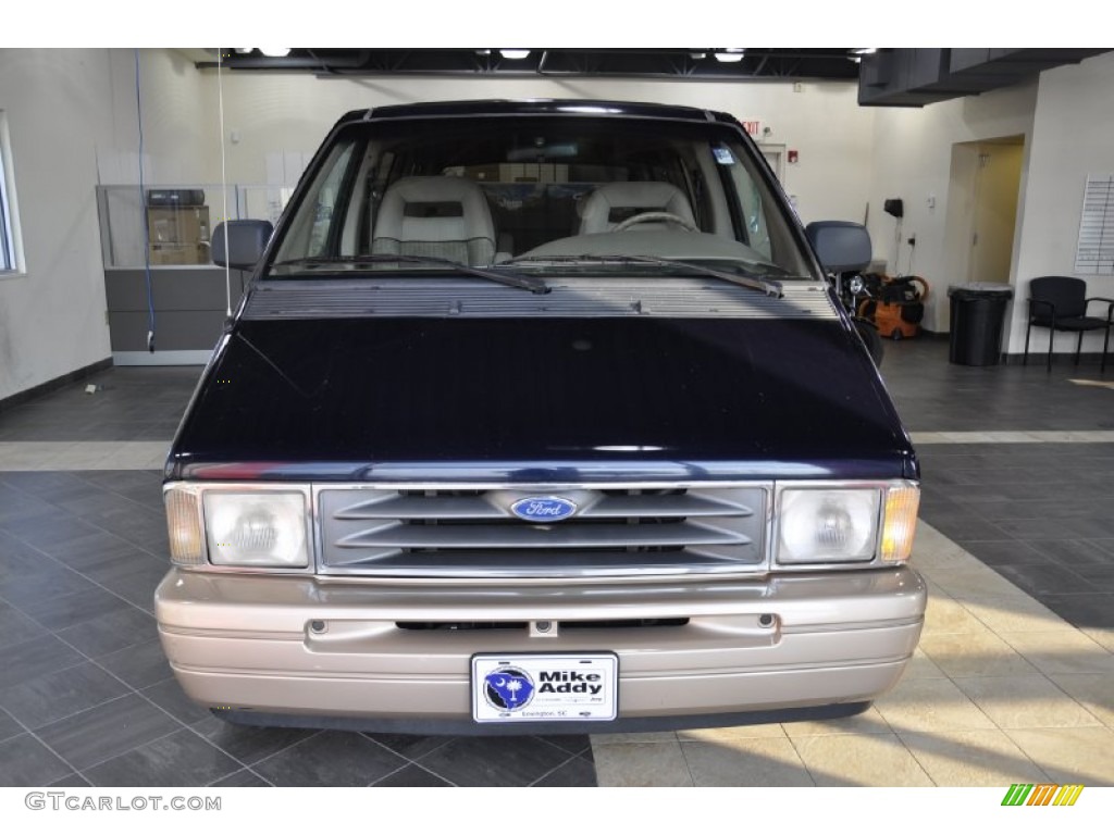 1995 Aerostar XLT - Dark Lapis Blue Metallic / Beige photo #3