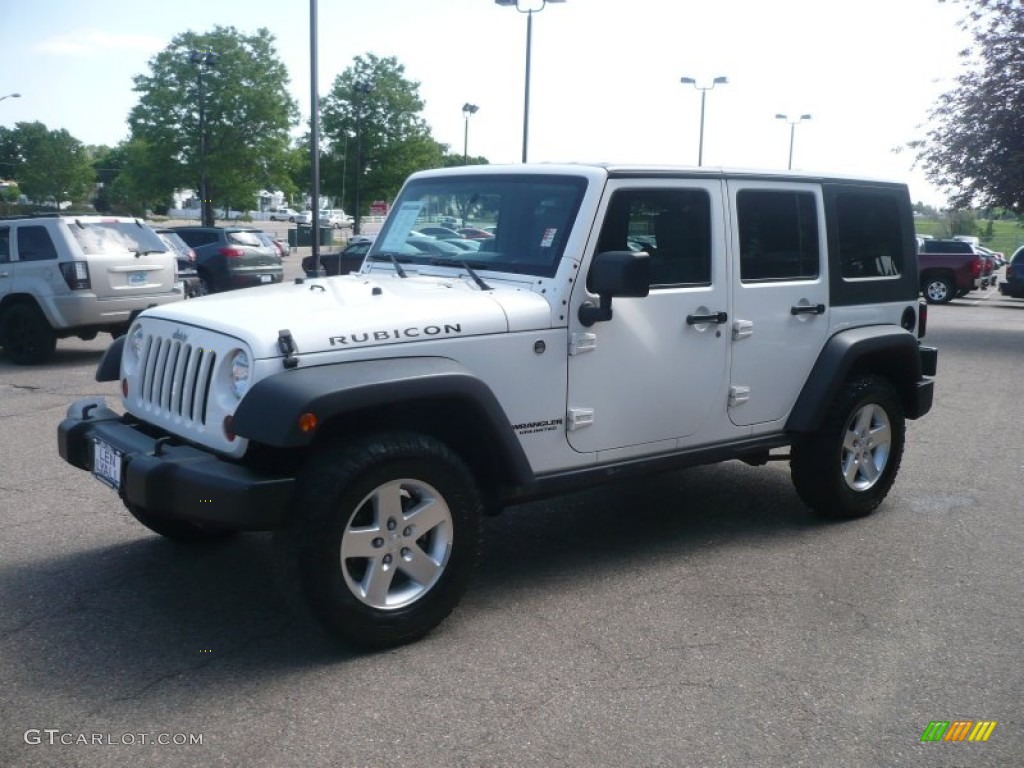 Stone White 2009 Jeep Wrangler Unlimited Rubicon 4x4 Exterior Photo #50415967