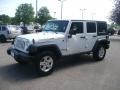 Stone White 2009 Jeep Wrangler Unlimited Rubicon 4x4 Exterior
