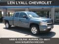 2009 Blue Granite Metallic Chevrolet Silverado 1500 LT Extended Cab 4x4  photo #1