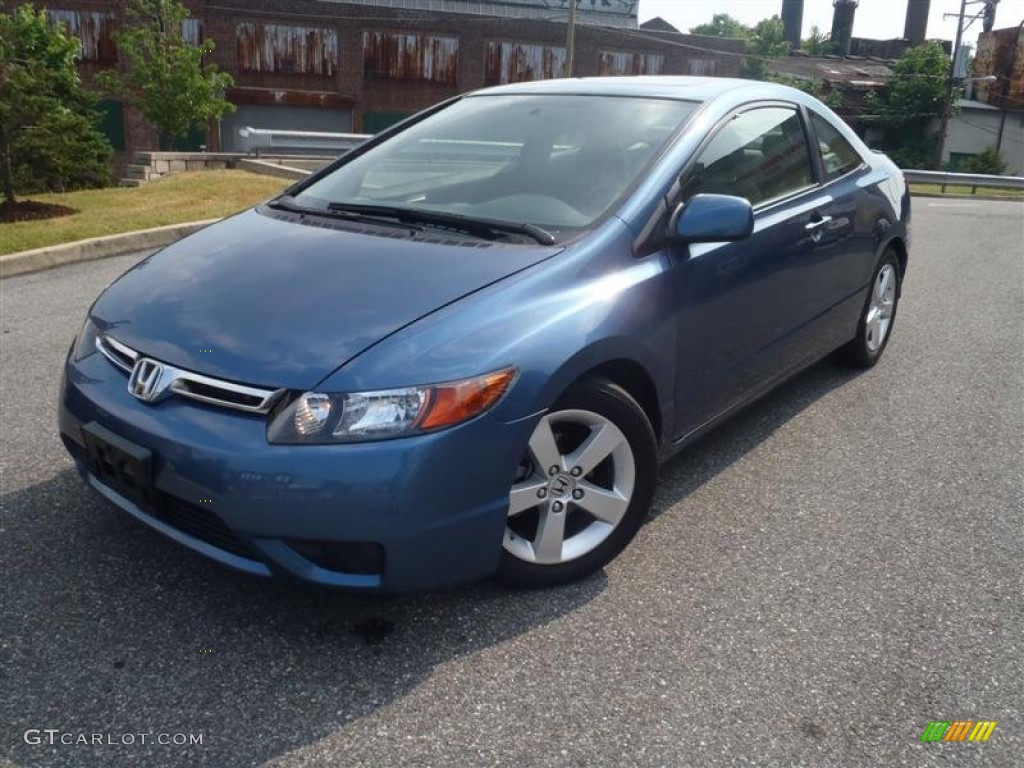 2008 Civic EX Coupe - Atomic Blue Metallic / Gray photo #1