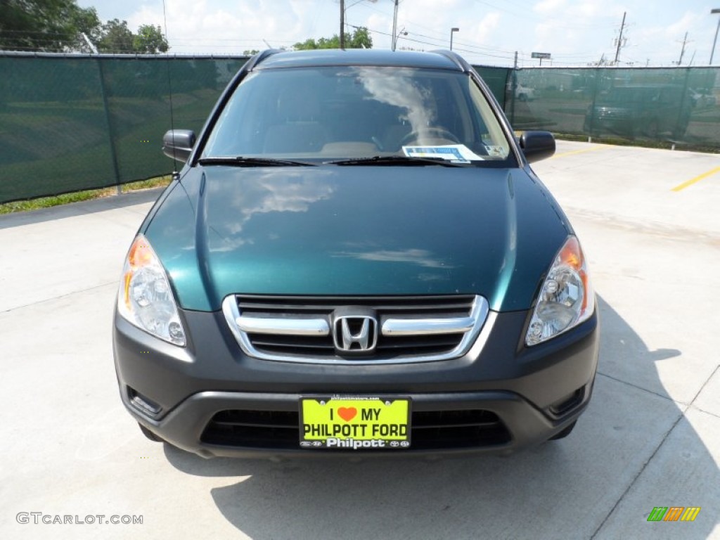 2003 CR-V LX - Clover Green Pearl / Saddle photo #8