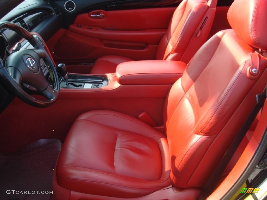 Pimento Red Interior 2005 Lexus SC 430 Pebble Beach Edition Photo #50417818