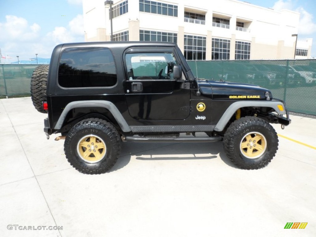Black 2006 Jeep Wrangler Sport 4x4 Golden Eagle Exterior Photo #50417857