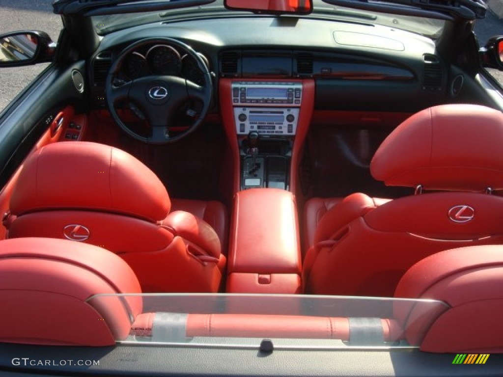Pimento Red Interior 2005 Lexus SC 430 Pebble Beach Edition Photo #50417875