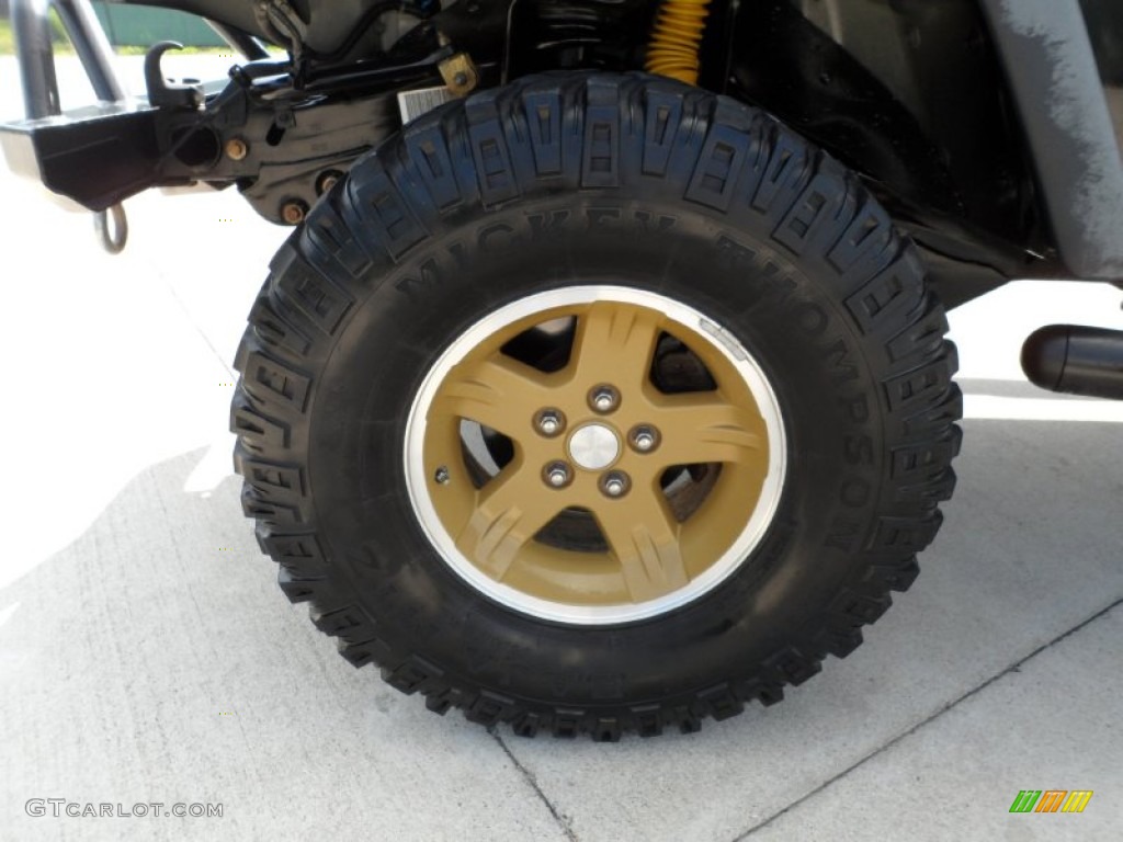 2006 Wrangler Sport 4x4 Golden Eagle - Black / Dark Slate Gray photo #13