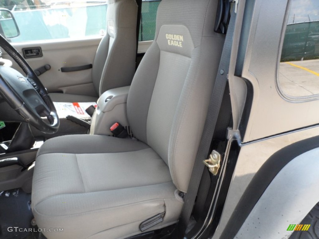 Dark Slate Gray Interior 2006 Jeep Wrangler Sport 4x4 Golden Eagle Photo #50418436