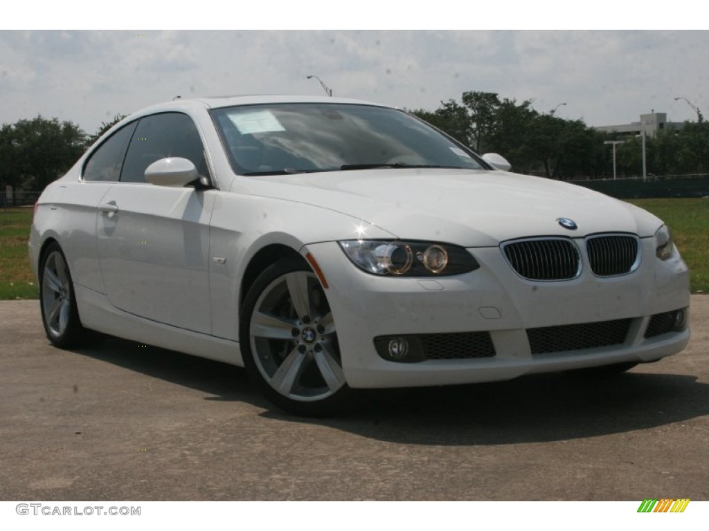2008 3 Series 335i Coupe - Alpine White / Oyster photo #1