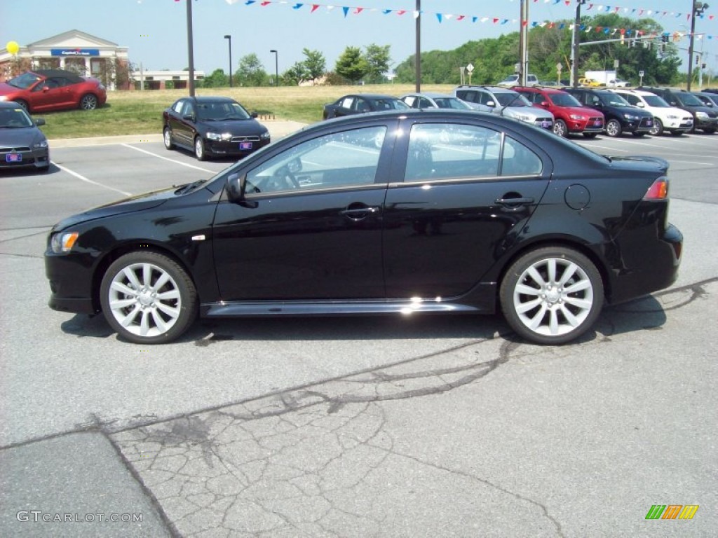 Tarmac Black Pearl 2011 Mitsubishi Lancer GTS Exterior Photo #50420173