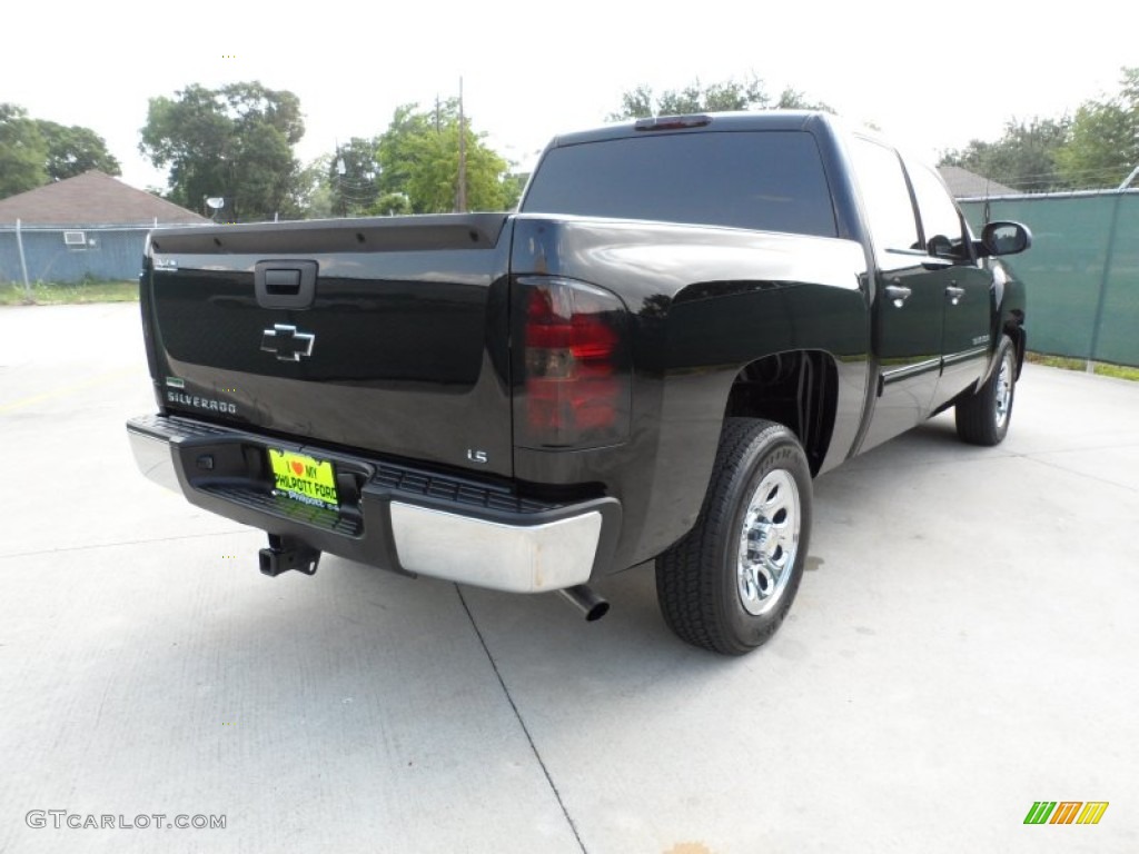 2010 Silverado 1500 LS Crew Cab - Black / Dark Titanium photo #3