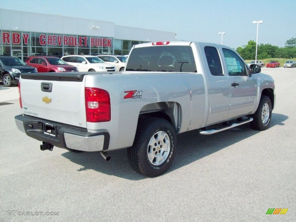 2011 Silverado 1500 LT Extended Cab 4x4 - Sheer Silver Metallic / Ebony photo #12