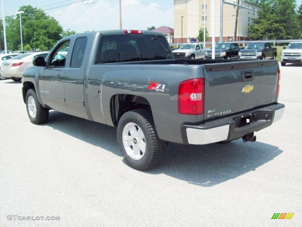 2011 Silverado 1500 LT Extended Cab 4x4 - Steel Green Metallic / Ebony photo #2