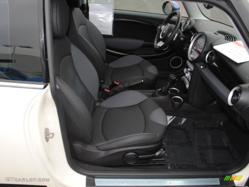 2010 Cooper S Hardtop - Pepper White / Grey/Carbon Black photo #5