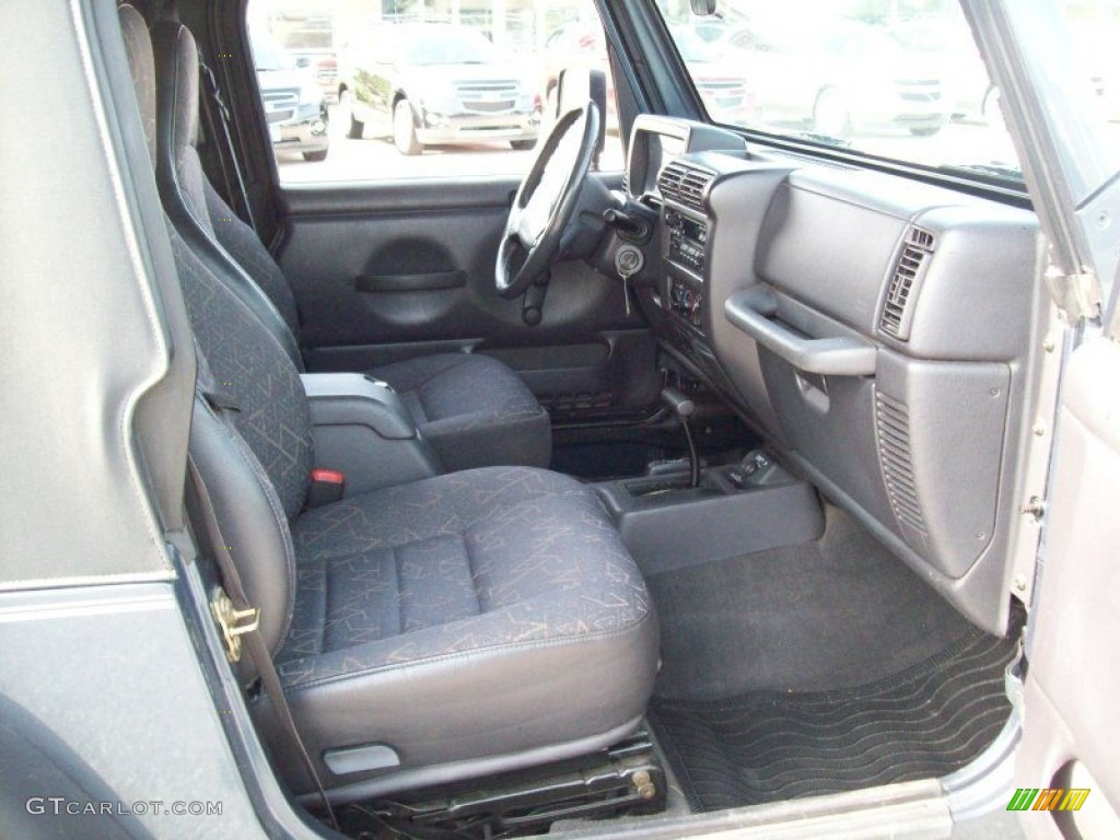2001 Wrangler Sport 4x4 - Steel Blue Pearl / Agate Black photo #5