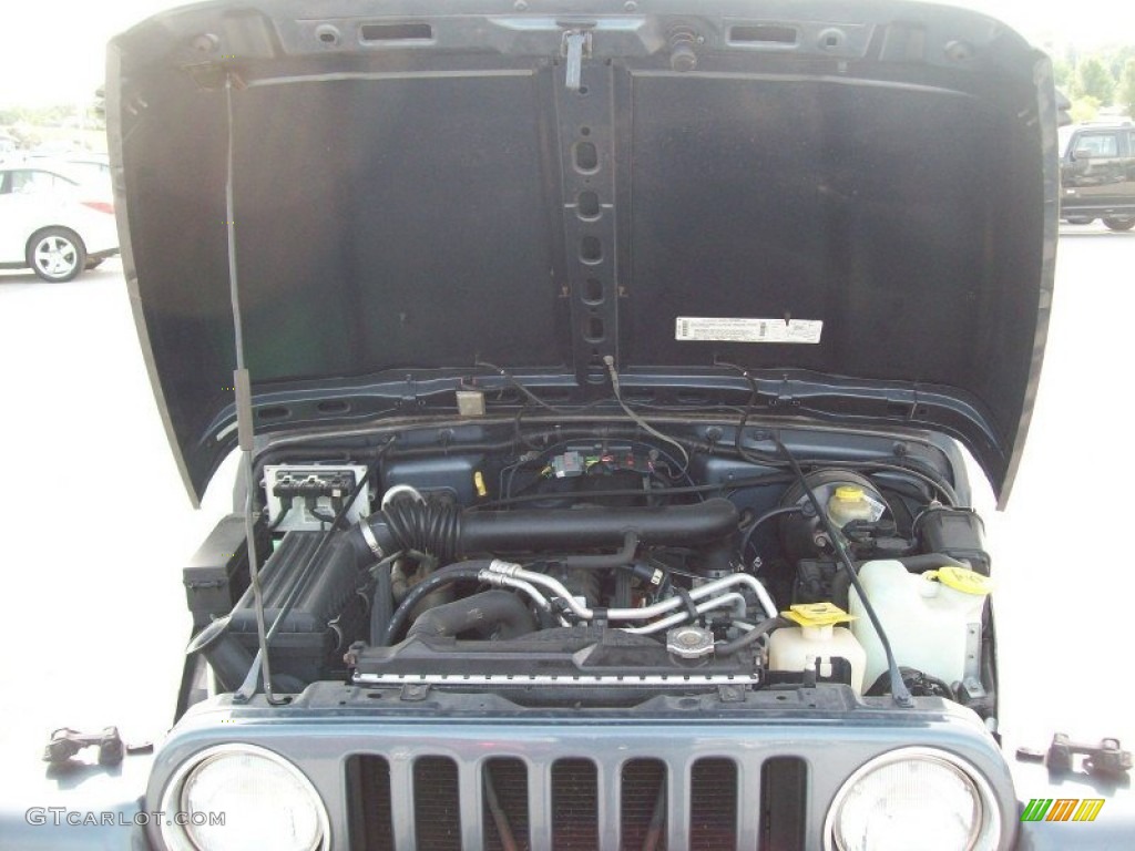2001 Wrangler Sport 4x4 - Steel Blue Pearl / Agate Black photo #15