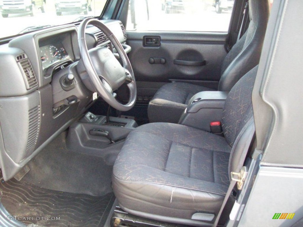 2001 Wrangler Sport 4x4 - Steel Blue Pearl / Agate Black photo #19