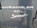 2001 Steel Blue Pearl Jeep Wrangler Sport 4x4  photo #23