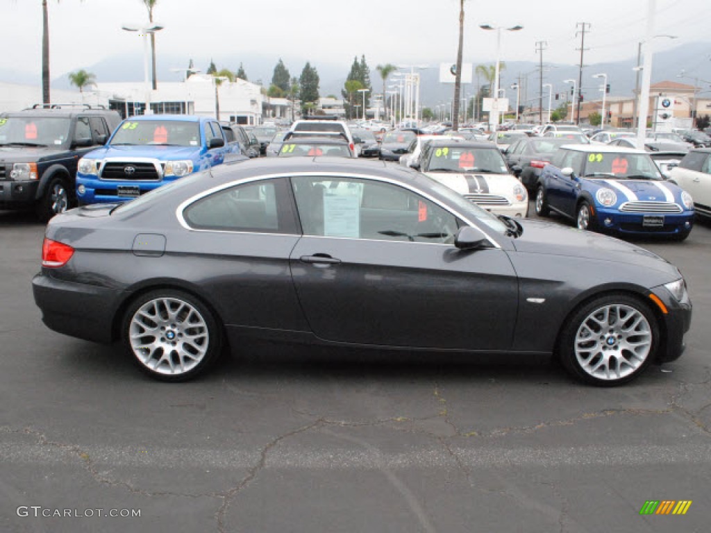 2007 3 Series 328i Coupe - Sparkling Graphite Metallic / Black photo #4