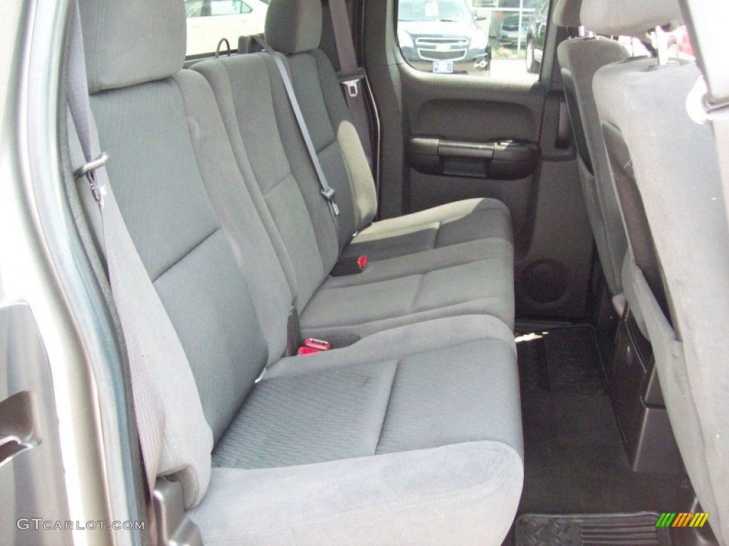 Ebony Interior 2009 Chevrolet Silverado 1500 LT Extended Cab 4x4 Photo #50424531
