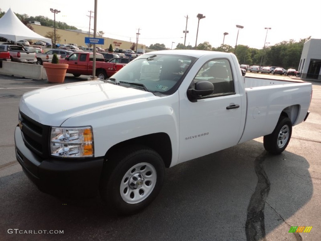 2011 Silverado 1500 Regular Cab - Summit White / Dark Titanium photo #3