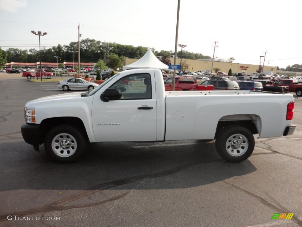 2011 Silverado 1500 Regular Cab - Summit White / Dark Titanium photo #4