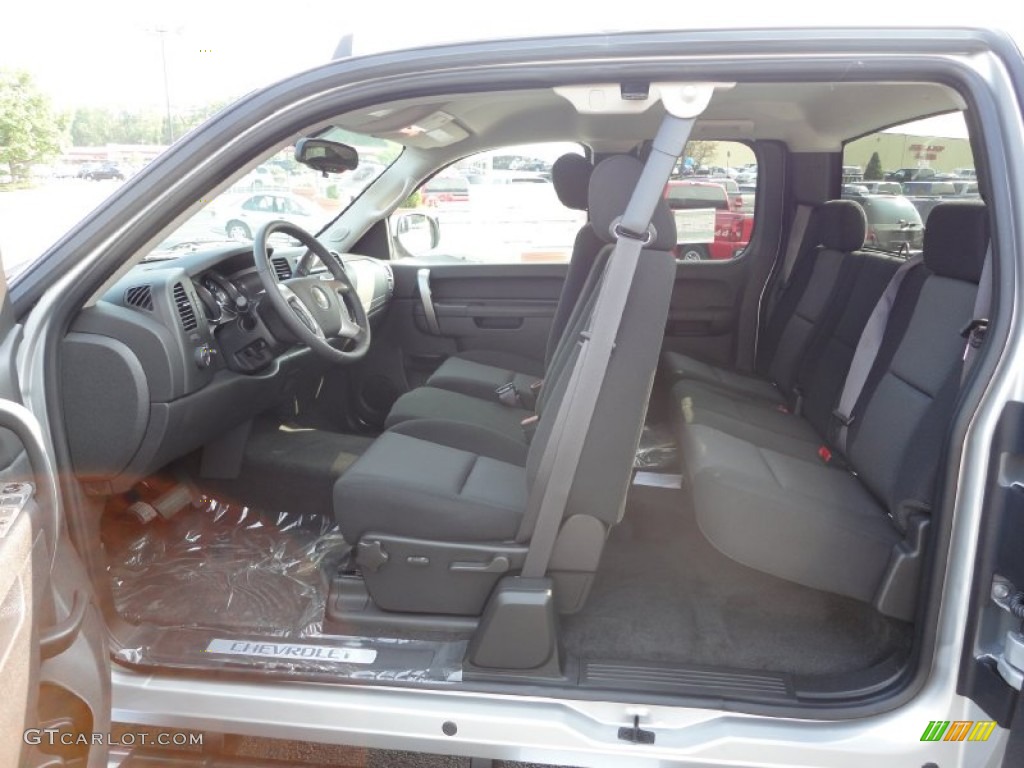 2011 Silverado 1500 LT Extended Cab 4x4 - Sheer Silver Metallic / Ebony photo #14