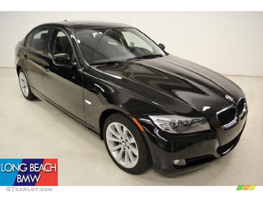 2011 3 Series 328i Sedan - Jet Black / Black Dakota Leather photo #1