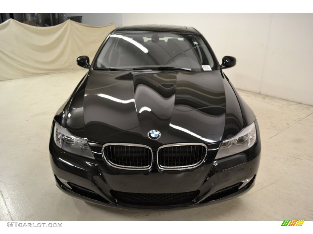 2011 3 Series 328i Sedan - Jet Black / Black Dakota Leather photo #4