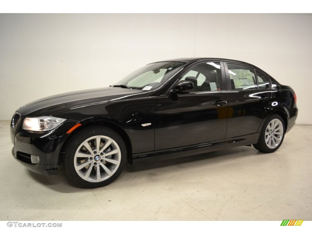2011 3 Series 328i Sedan - Jet Black / Black Dakota Leather photo #9