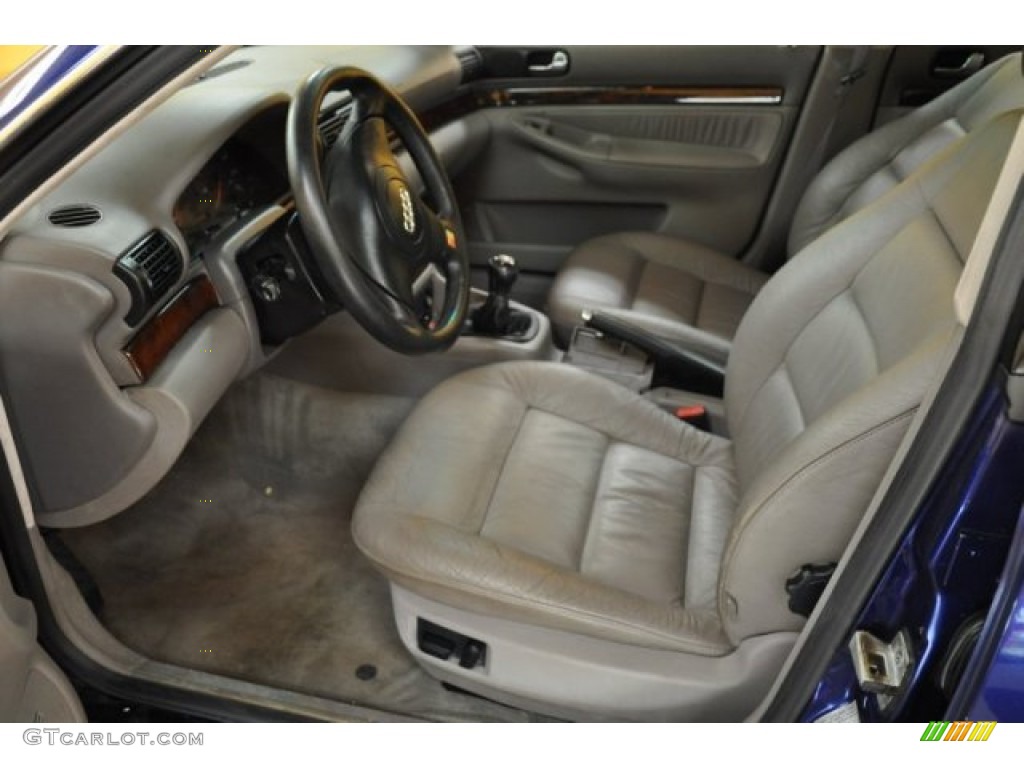 1998 A4 2.8 quattro Sedan - Santorin Blue Pearl / Opal Grey photo #11