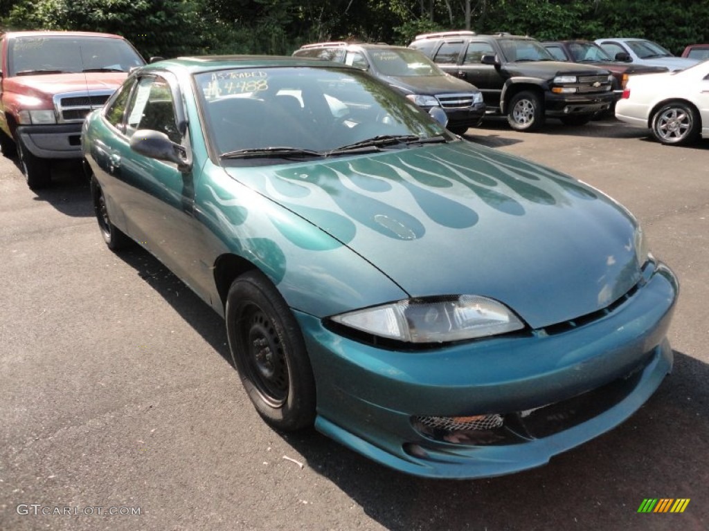 1999 Cavalier Coupe - Medium Green Metallic / Graphite photo #1