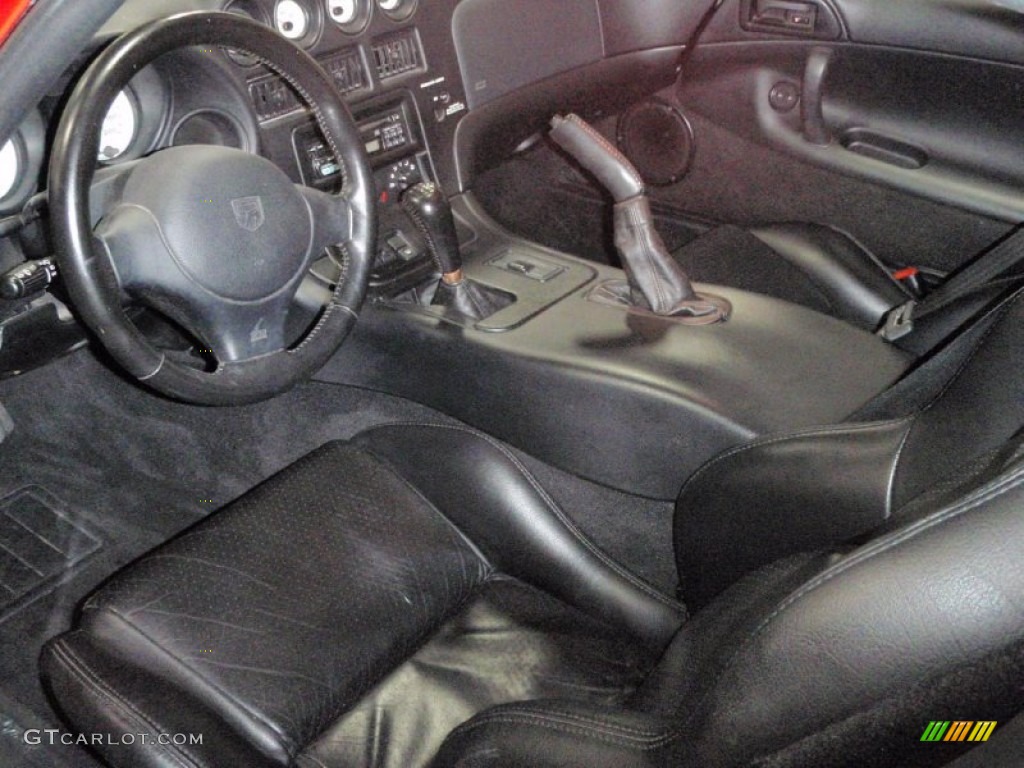 Black/Black Interior 1998 Dodge Viper GTS Photo #50429563