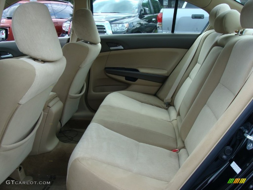 2009 Accord LX Sedan - Crystal Black Pearl / Ivory photo #8
