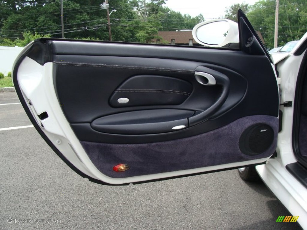 2004 Porsche 911 Carrera 4S Cabriolet Metropol Blue Door Panel Photo #50430454
