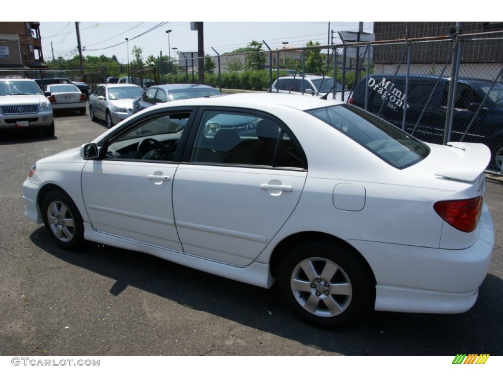 2005 Corolla S - Super White / Black photo #6