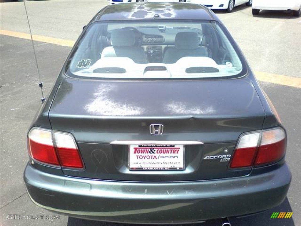 1996 Accord DX Sedan - Dark Eucalyptus Green Pearl Metallic / Gray photo #4