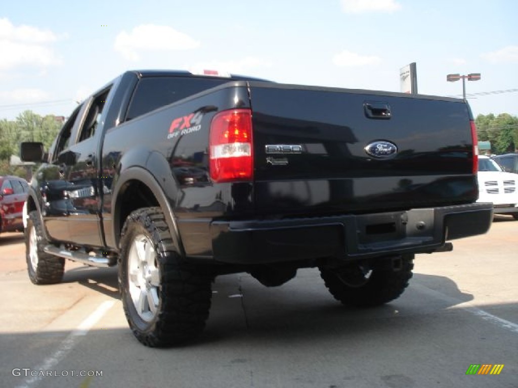 2007 F150 FX4 SuperCrew 4x4 - Black / Black photo #5