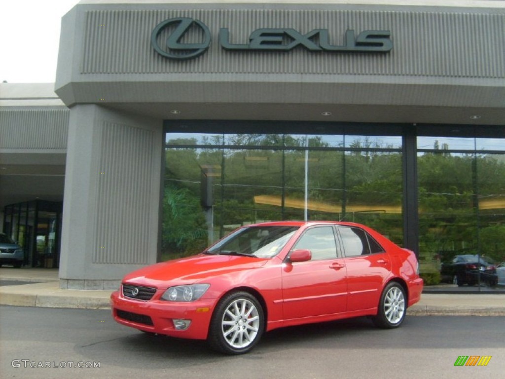 Absolutely Red Lexus IS