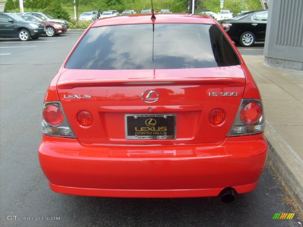 2005 IS 300 - Absolutely Red / Black photo #4