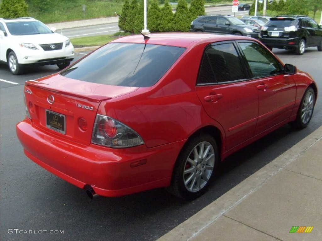 2005 IS 300 - Absolutely Red / Black photo #5