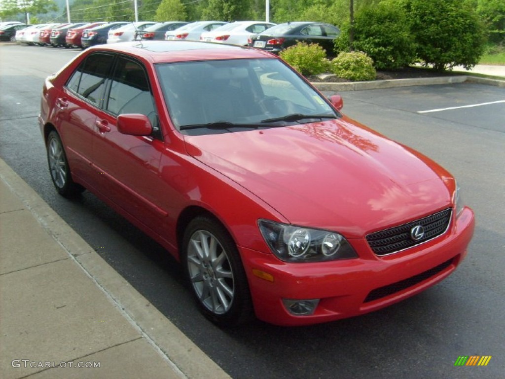 2005 IS 300 - Absolutely Red / Black photo #6