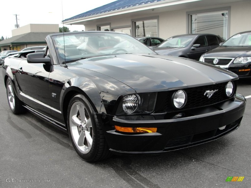 2007 Mustang GT Premium Convertible - Black / Dark Charcoal photo #1
